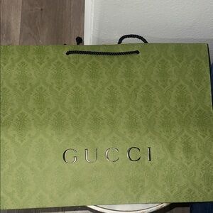 Gucci Olive Green Embossed Bag